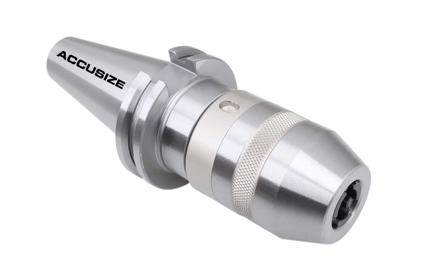 Accusize Industrial Tools 0-1/2'' Cat40 CNC Integral Keyless Drill Chuck, 0222-0890