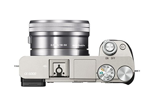Sony Alpha a6000 Mirrorless Digitial Camera 24.3MP SLR Camera with 3.0-Inch LCD (Black) w/ 16-50mm Power Zoom Lens (Renewed)
