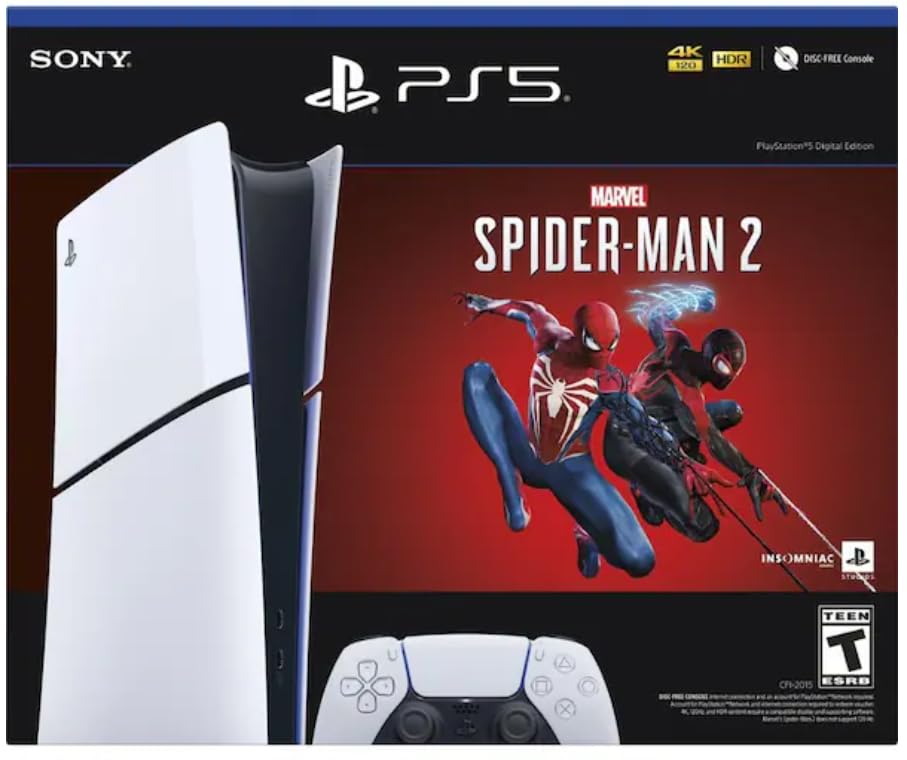 PlayStation 5 Digital Edition &ndash; Marvel&rsquo;s Spider-Man 2 Bundle (Slim)
