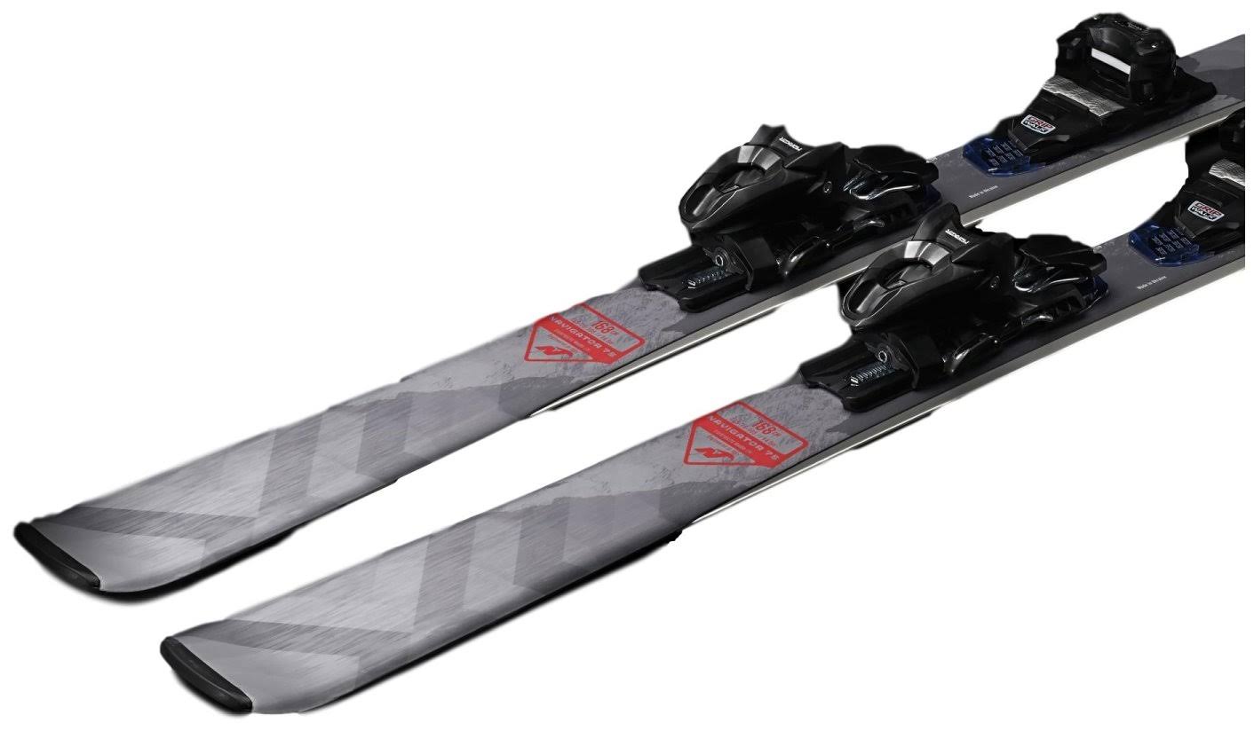Nordica Navigator 75 CA Skis with TP2 Compact 10 FDT Bindings Mens 202 Red