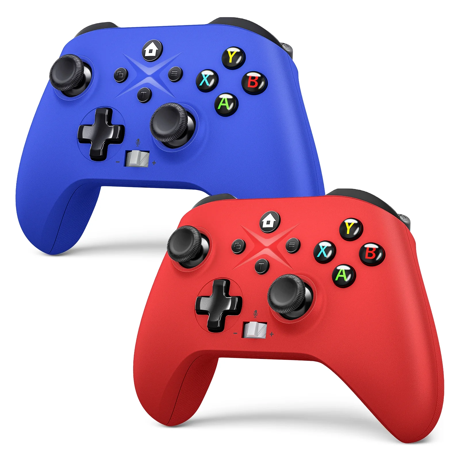 2 Pack Wireless Xbox One Controller, Compatible with Xbox One/One X/One S/Xbox Series S/Series X/PC (Blue and Red) - Curated Treasures Market