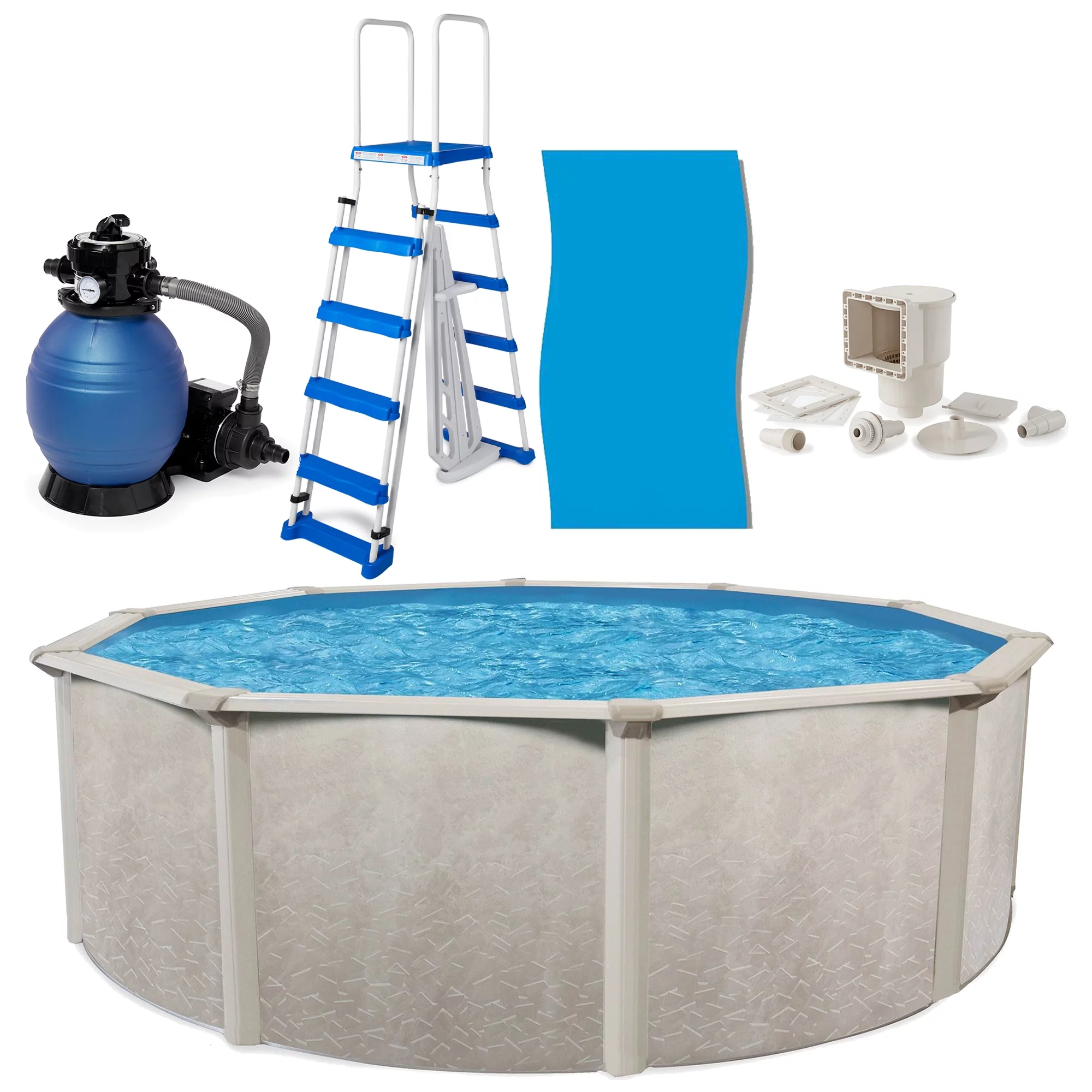 Aquarian Phoenix 18'x52 Above Ground Pool & Filter, Ladder, Liner, Skimmer