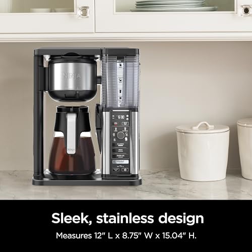 Ninja Hot & Iced XL Coffee Maker with Rapid Cold Brew, 4 Brew Styles, 8 Sizes Small Cup to Travel Mug, Single-Serve Coffee Brewer, 12-Cup Carafe