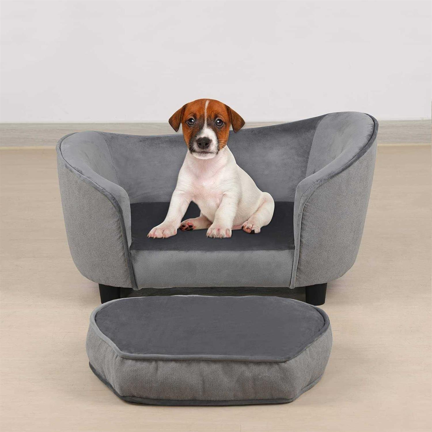 Getifun Pet Bed Sofa Velvet Couch Washable Cushion for Small Dog Cat - Pet Supplies online store