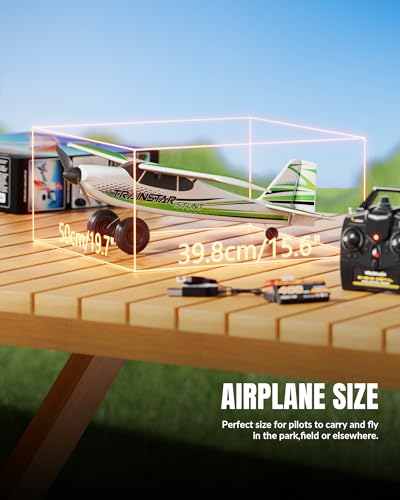 VOLANTEXRC RC Plane Trainer Sport Cub 4CH Remote Control Airplane with Prop Saver, 6-Axis Gyro Stabilizer & 3 Modes to Fly