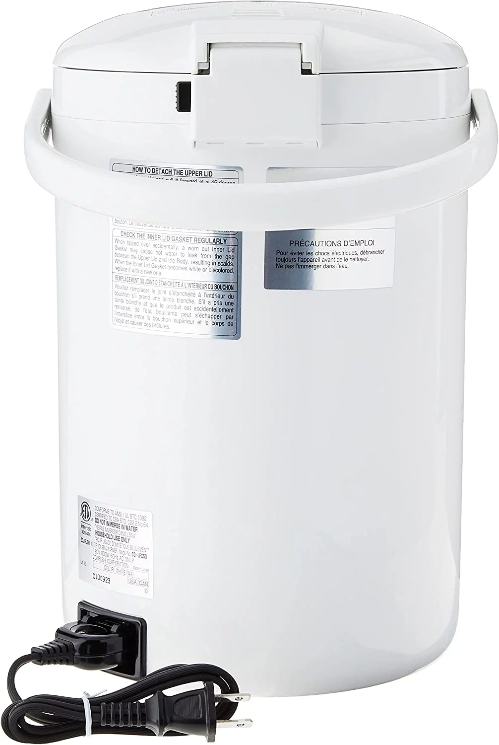 Excellent Zojirushi Micom Water Boiler and Warmer  169 oz/5.0 L  White