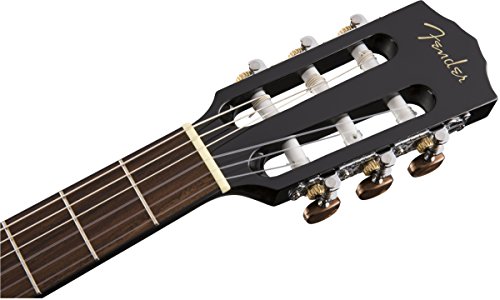 Fender CN-60S Concert Nylon String Acoustic Guitar, Black