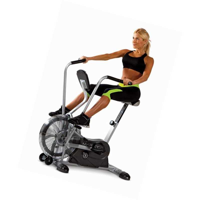 Marcy Exercise Upright Fan Bike for Cardio Training and Workout Air-1 - Sports Supplies Online Store