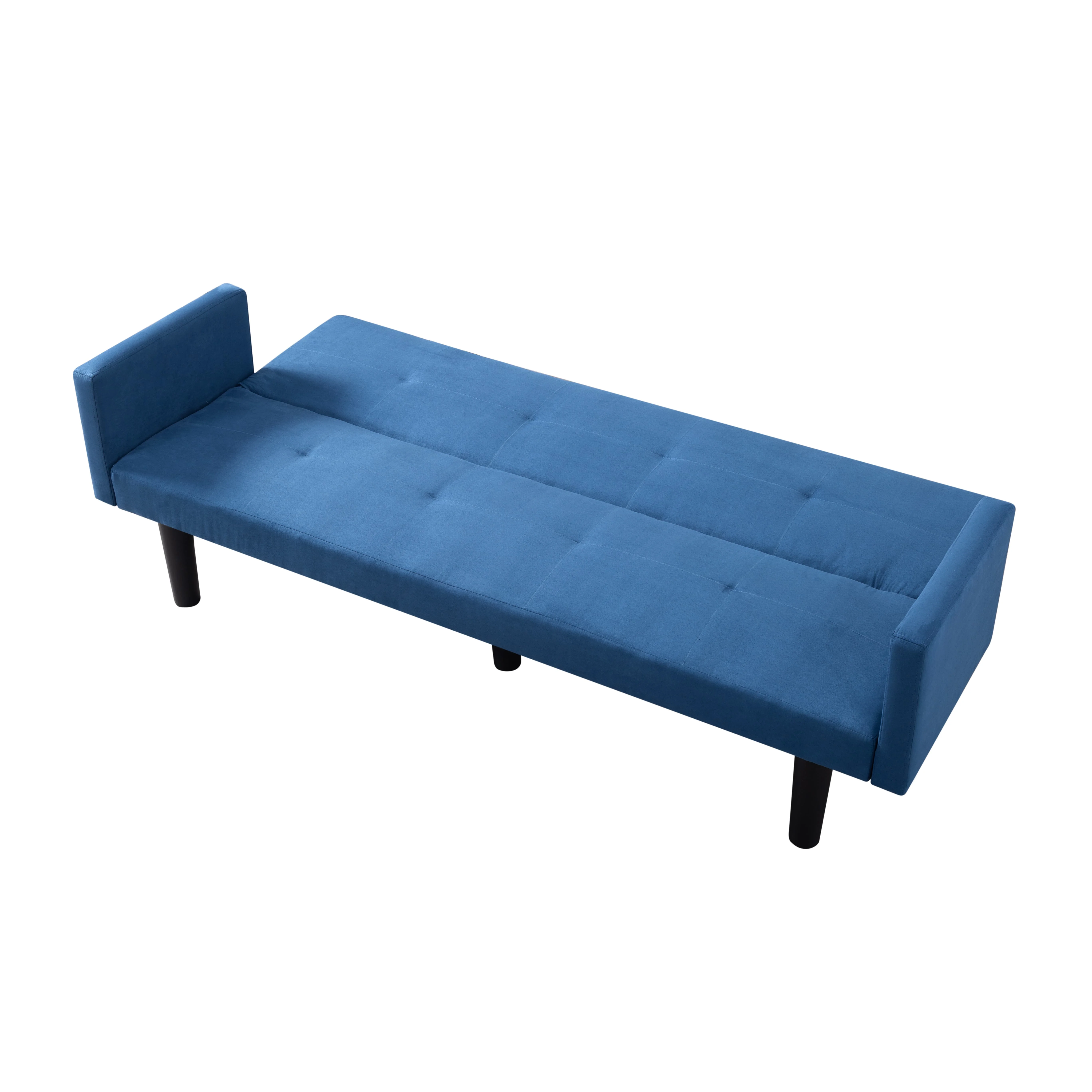 BSHTI 74.8 inch Futon Sofa bed,Modern Adult Sofa,Foam Futon Sleeper for Livingroom(Navy Blue)