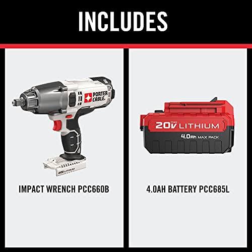 Porter Cable PCC740LA 20V 1/2x22 Cordless Impact Wrench