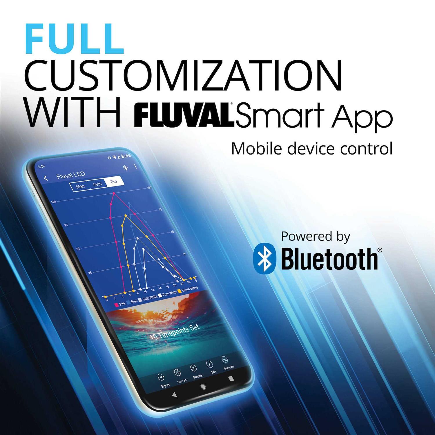 Fluval Aquasky Bluetooth LED Aquarium Light - Pet Supplies online store