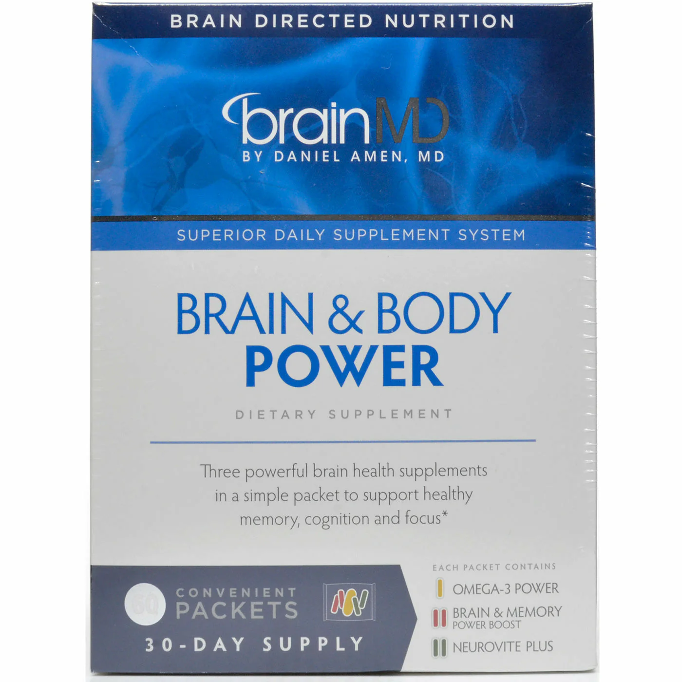 Brain & Body: Power 60 packets by BrainMD - Kansas Nuitrition - HNZSDS