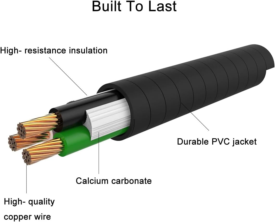 SCITOO RV Cord 50 Feet 30 Amp RV Extension Cord, Heavy Duty STW 10AWG 3 Wire with LED Power Indicator, Free 30A Female to 15A Male Adaptor
