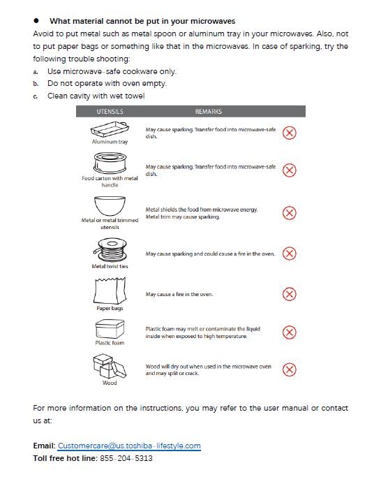 Toshiba ML-EM62P(SS) Large Countertop Microwave with Smart Sensor, 6 Menus, Auto Defrost, ECO Mode, Mute Option & 16.5" Position Memory Turntable