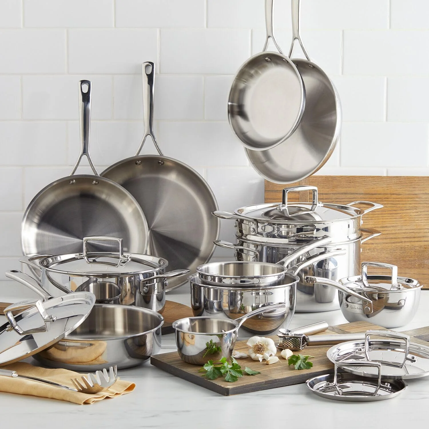 Classic 5-Ply Stainless Steel Stockpot, 8 Qt, Silver