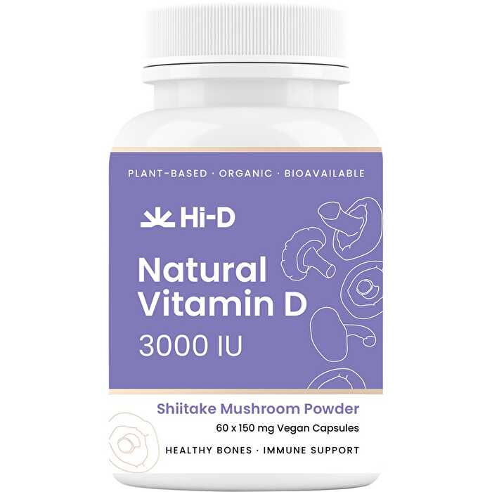 Hi-d Natural Vitamin D 3000 IU 60 Caps