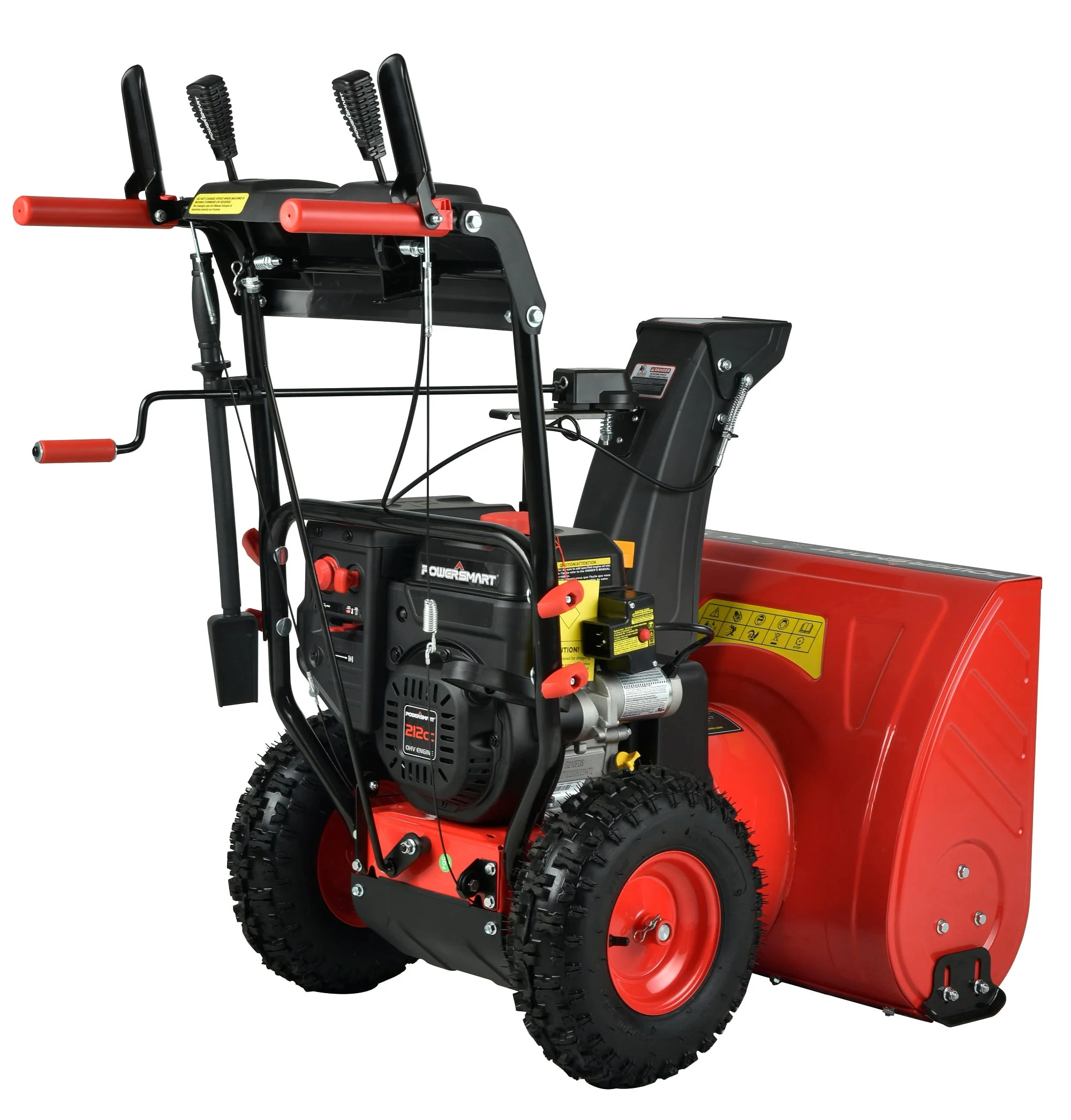 PowerSmart PSSW24 24 in. 212cc 2-Stage Electric Start Gas Snow Blower