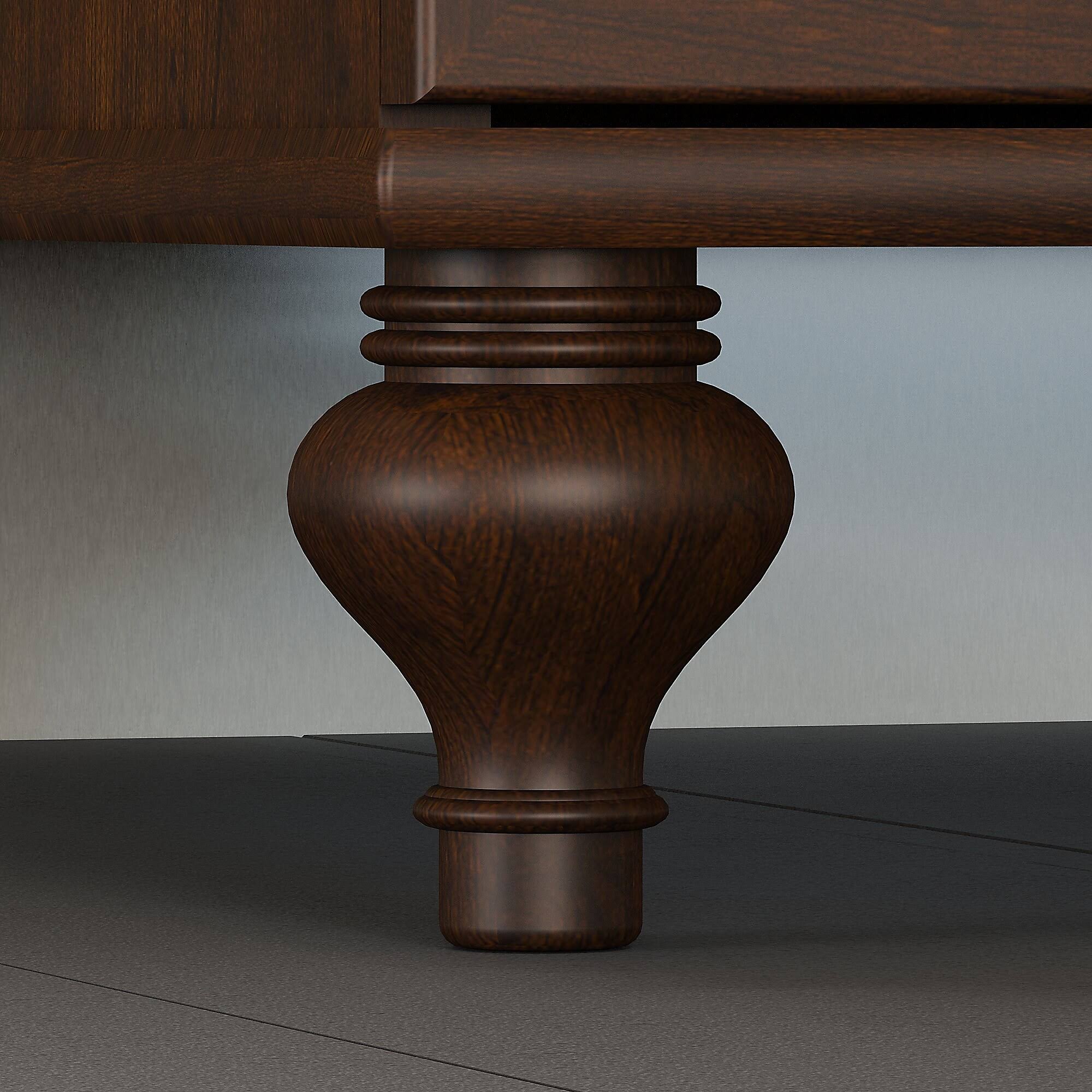 Bush Furniture Kathy Ireland Office ALA006CC Volcano Dusk Double Pedestal Desk, Coastal Cherry