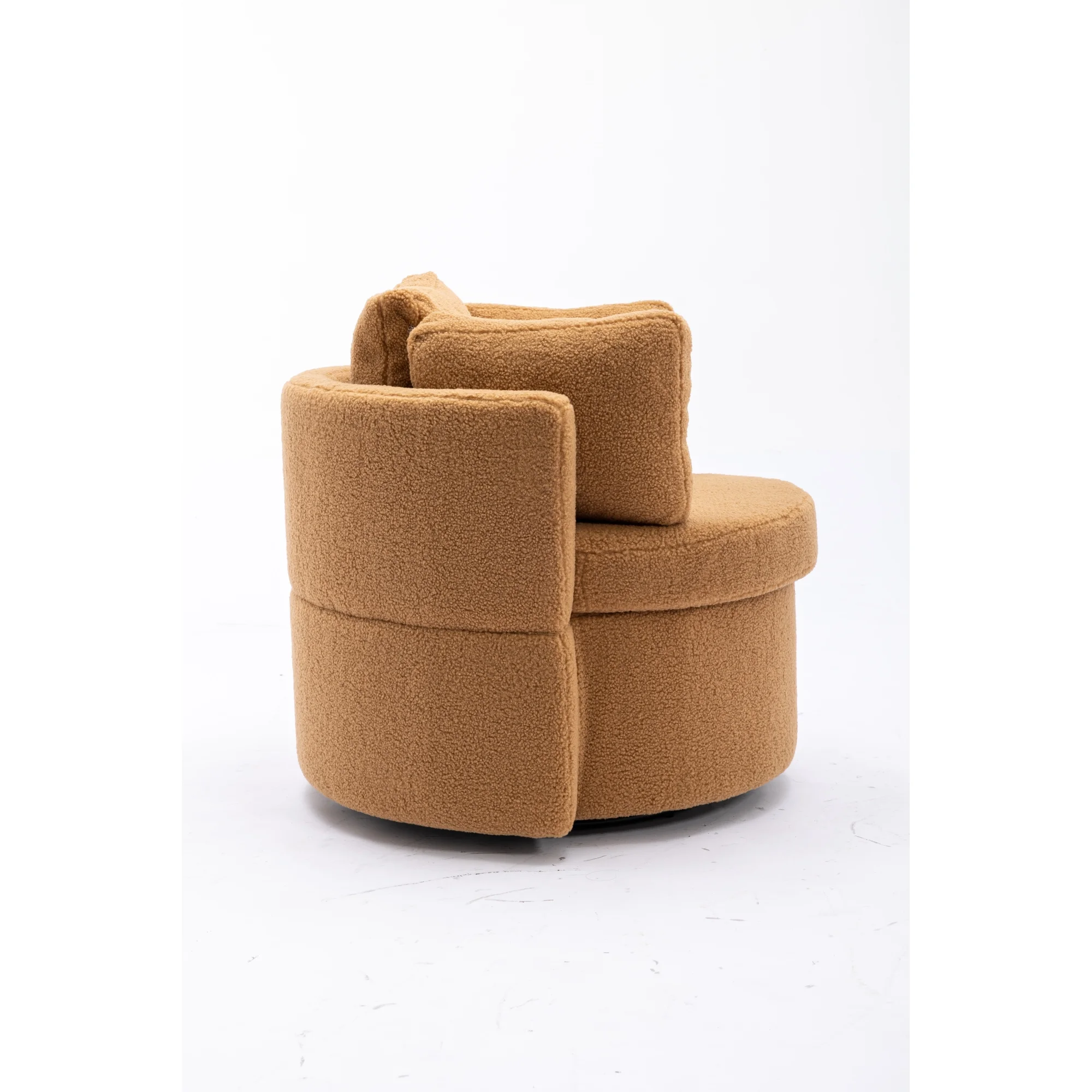 Swivel And Storage Chair For Living Room,Brown