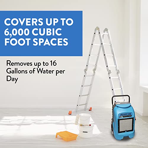 Dri-Eaz 1200 Commercial Dehumidifier with Pump, Industrial, Durable, Compact, Portable, Blue, F203-A, Up to 18 Gallon Water Removal per Day