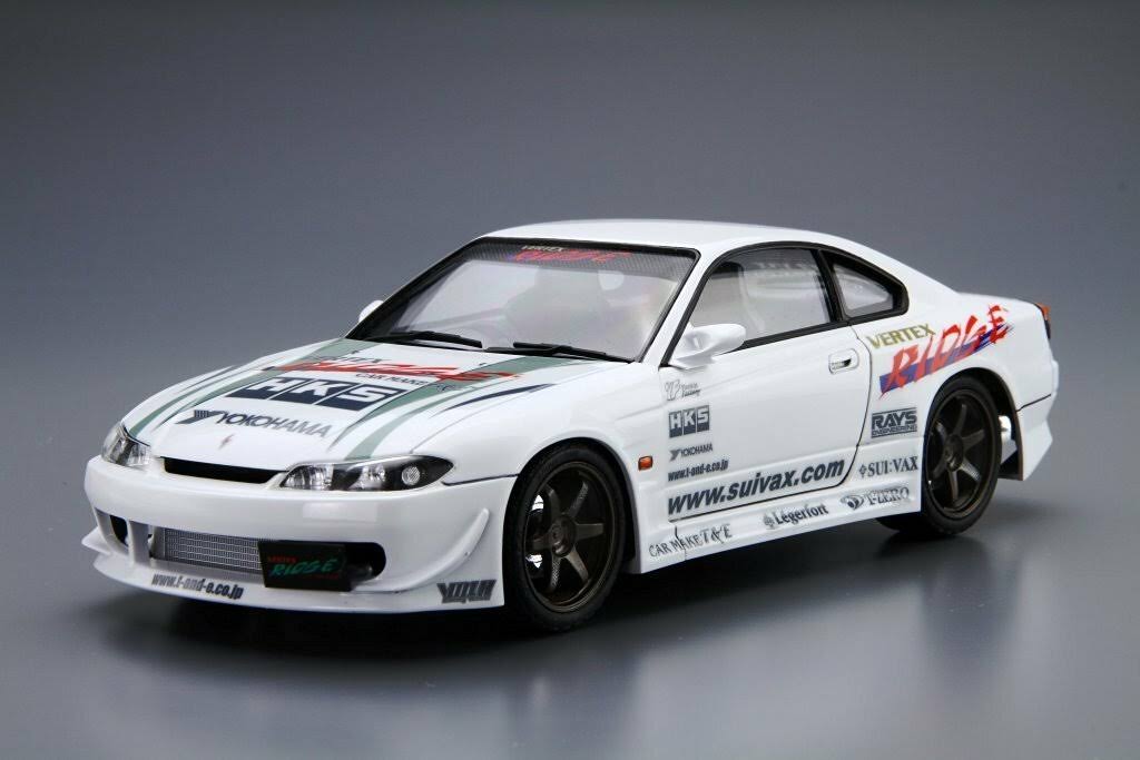 Aoshima 52143 Vertex S15 Silvia &99 (Nissan) 1/24 Scale Kit