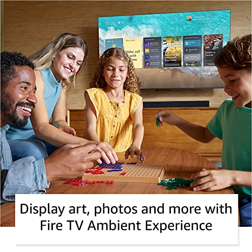 Amazon Fire TV 55" Omni QLED Series 4K UHD smart TV, Dolby Vision IQ, Fire TV Ambient Experience, local dimming, hands-free with Alexa