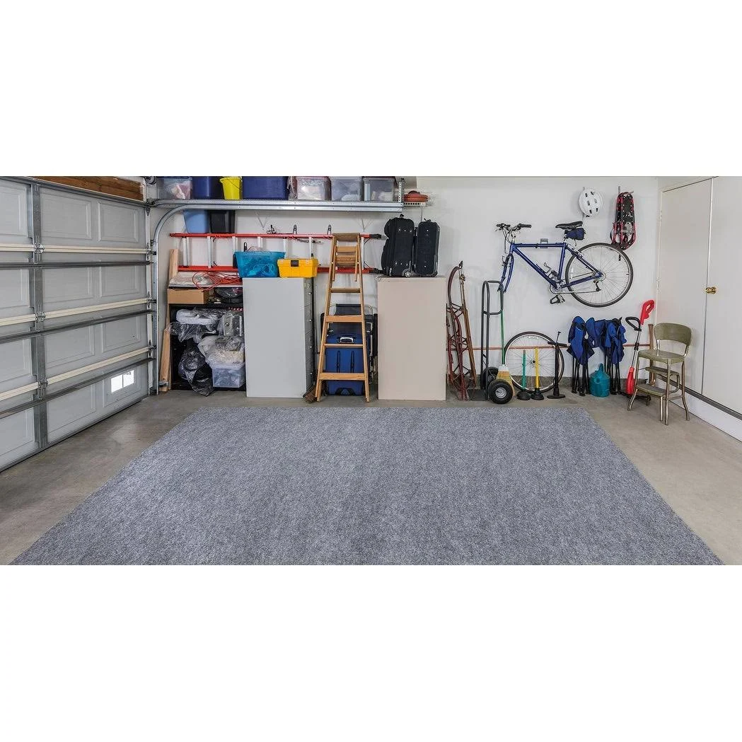 Ottomanson Garage Floor Mat Protective Carpet Mat (7&2x22 x 8&2x22 - Brown)