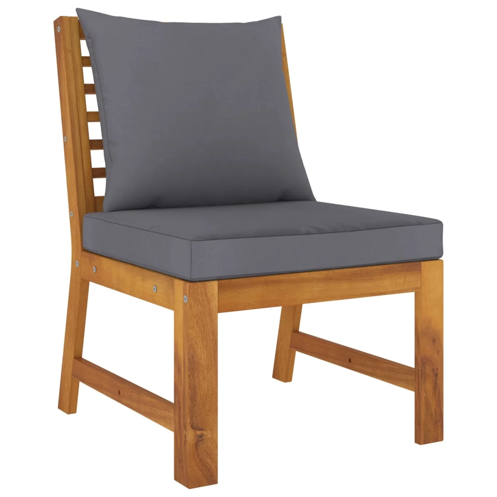 moobody 3 Piece Patio Lounge Set with Cushions Middle Sofa