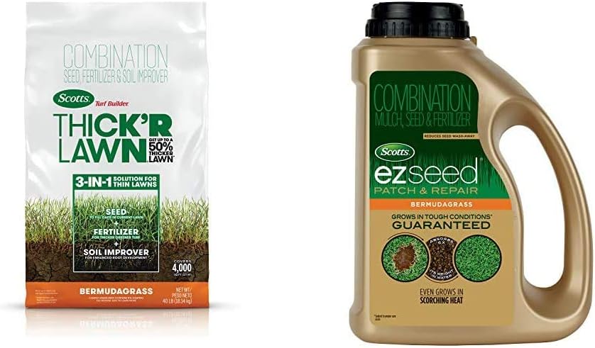 Scotts Turf Builder Grass Seed Bermudagrass, 10 lb. - Full Sun - Built to Stand up to Scorching Heat and Drought