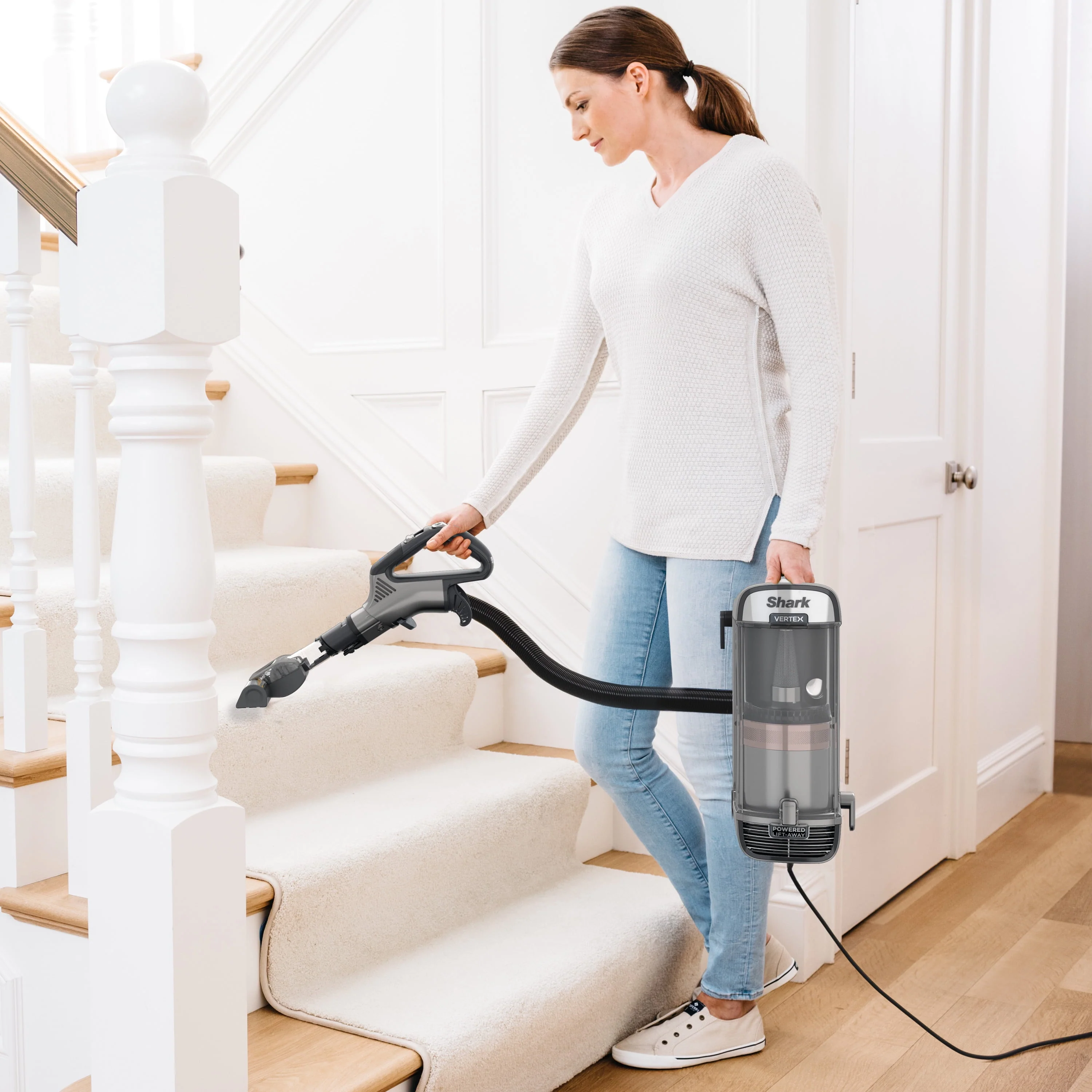 Shark® Vertex DuoClean® PowerFin Upright Vacuum Powered Lift-Away®, Self-Cleaning Brushroll