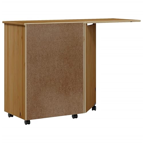 Foldable Design Rolling Cabinet with Desk, Folding Computer Desk with 7 Storage Drawers,Mobile Home Office Desk Study Writing Desk with Smooth Wheels
