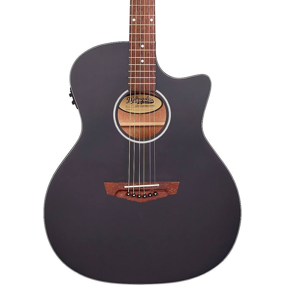 D&Angelico Premier Series Gramercy CS Cutaway Orchestra Acoustic-Electric Guitar Matte Black