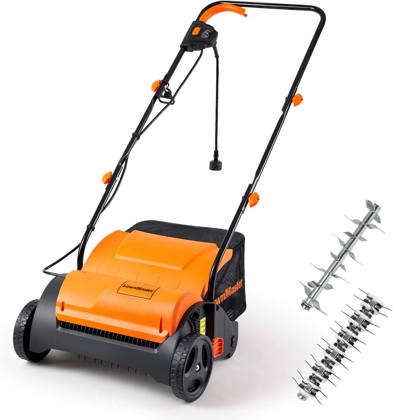LawnMaster GV1314 Scarifier and Lawn Dethatcher 15-Inch 12.5AMP