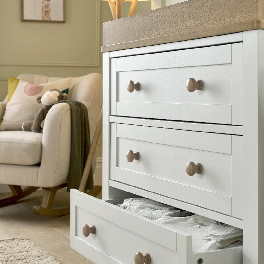 Mamas & Papas Wedmore 5 Piece Nursery Room Set – White/Natural