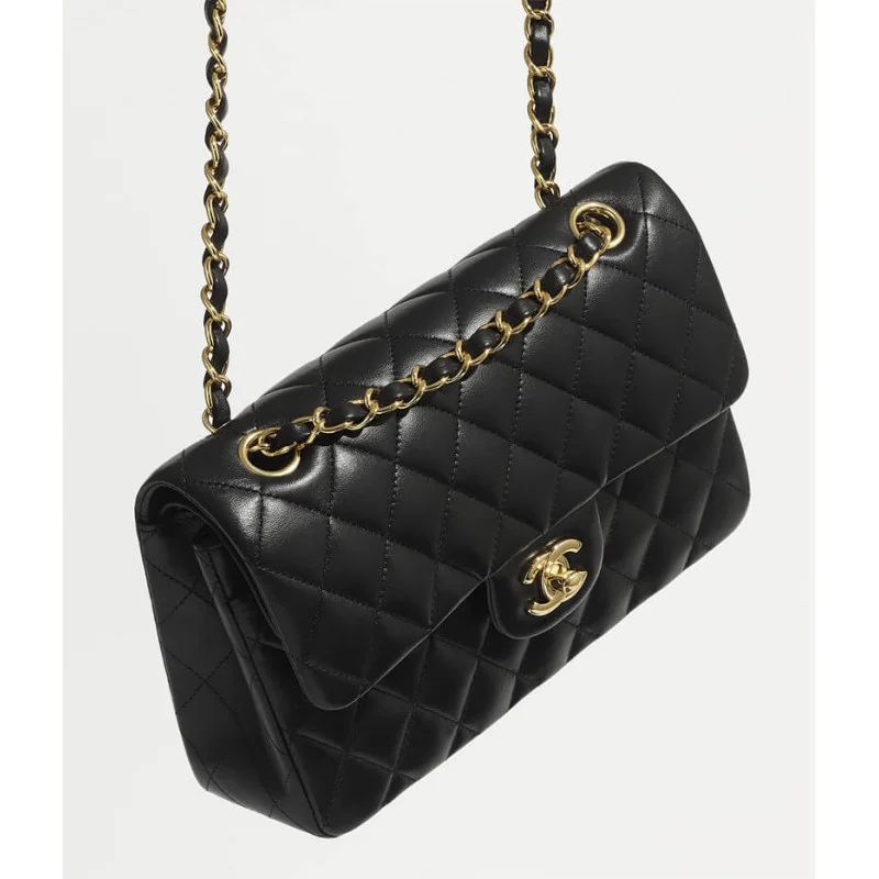 Chanel Small Class-Double Flap Bag A01113 In Lambskin