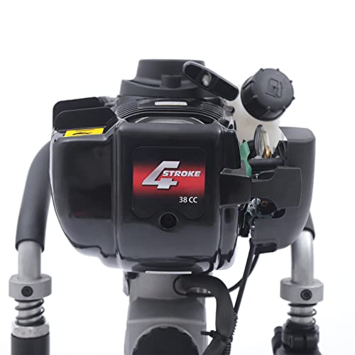 T Post Driver, 2 Stroke 32.6CC Gas Powered Pile Driver, Fence Post Driver Gasoline Piling, Handheld Pile Pounder for Farm Garden