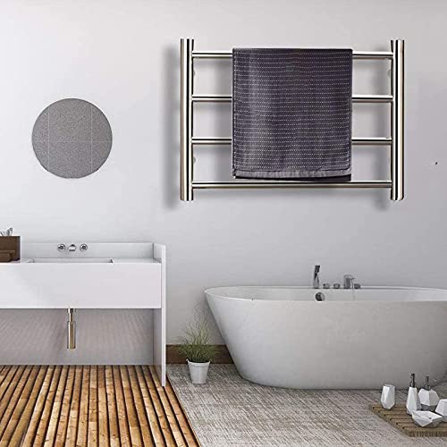 Towel Warmer/Multifunction Electric Heater Towel Rack Low Energy Consumption 58W Bathroom Heated Towel Rail Radiator Wall Mounted 304 Stainless Steel