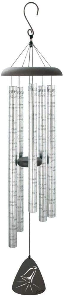 Carson 44 in. Sonnet Heavenly Bells Wind Chime,Silver