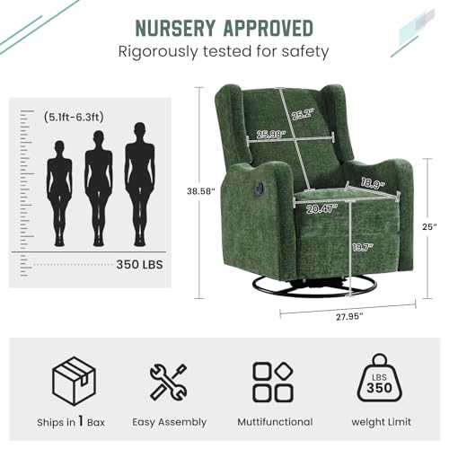 360° Swivel Glider Recliner