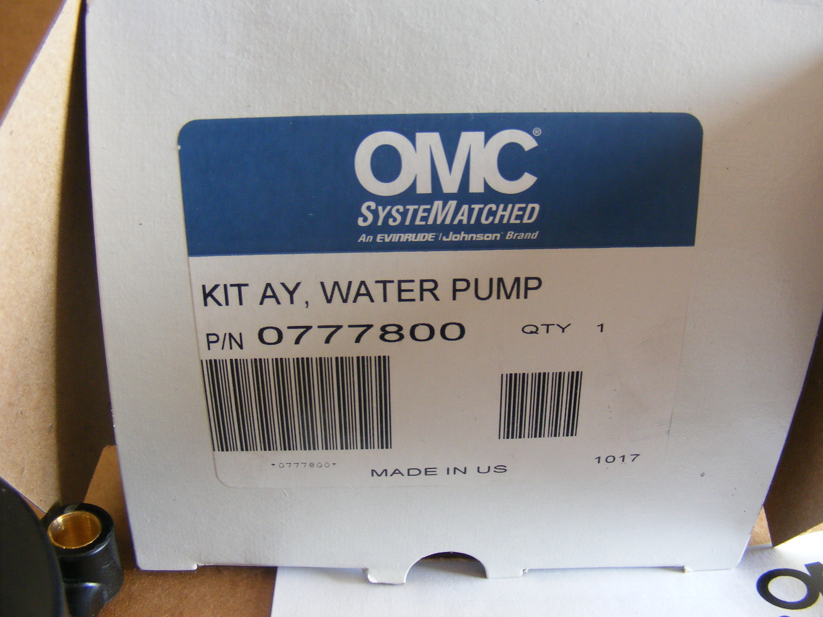 Johnson Evinrude OMC New OEM Kit Ay,Water Pump, 0777800