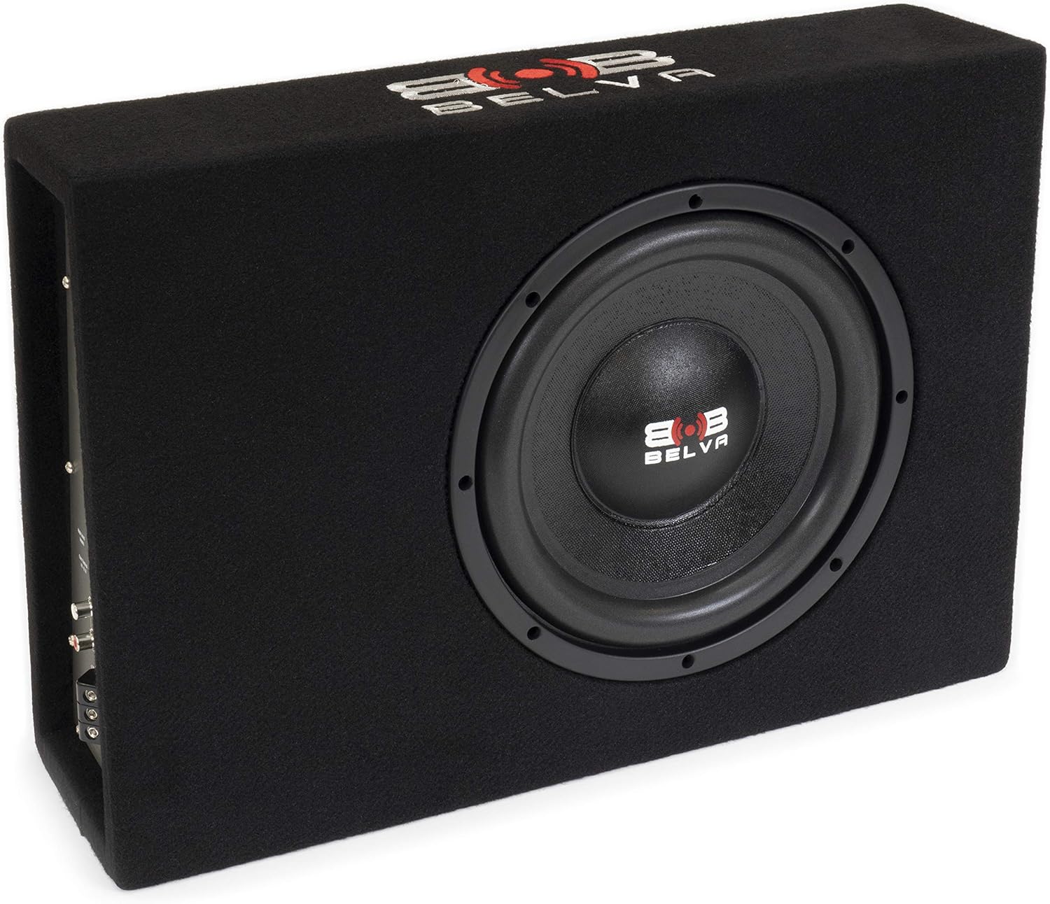 Belva BPKG10T 600 Watt Peak Shallow-Mount 10-inch Amplified Loaded Subwoofer Box