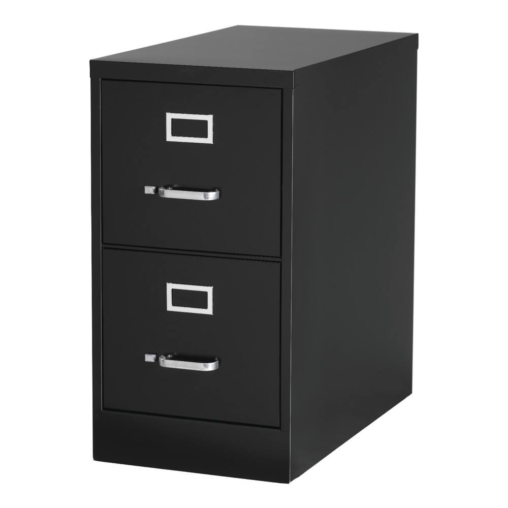 WorkPro 25in.D 2 Drawer Vertical File Cabinet Black