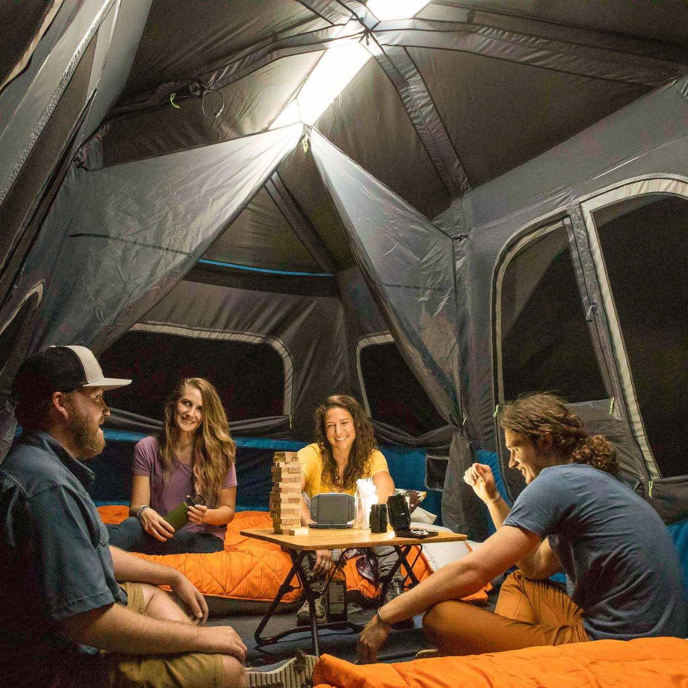 Core Equipment 12 Person Lighted Instant Cabin Tent - Sports Supplies Online Store