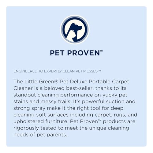 Bissell Little Green Pet Deluxe Portable Carpet Cleaner and Car/Auto Detailer, 3353, Gray/Blue - Radiant Selections
