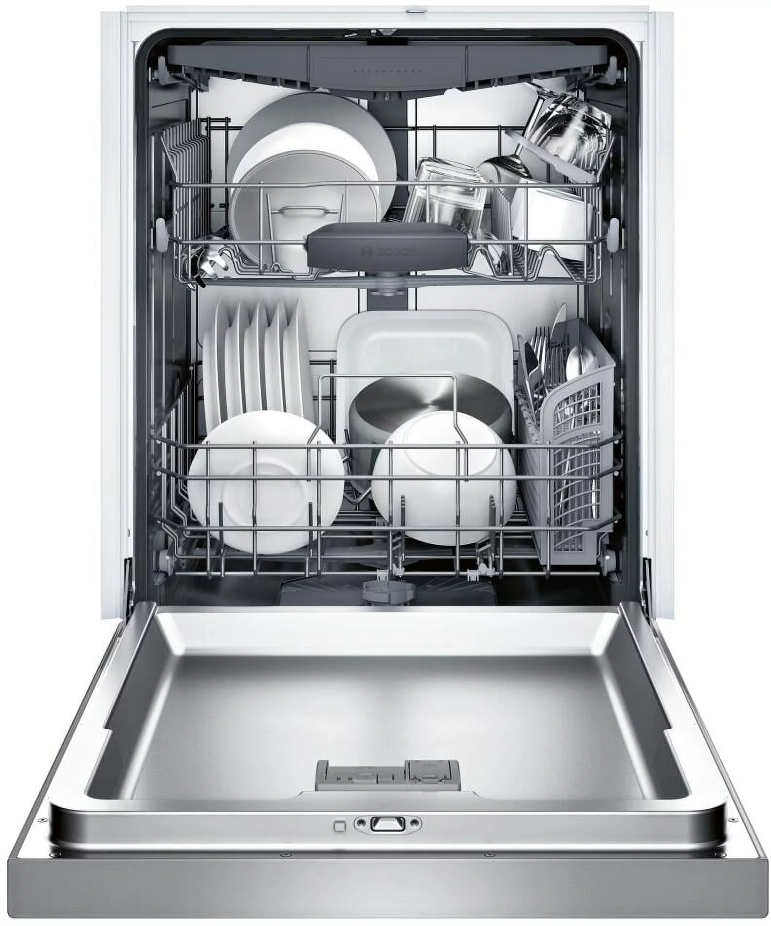 Bosch SHEM63W55N 300 Series 44dB Stainless Built-In Dishwasher - Radiant Selections