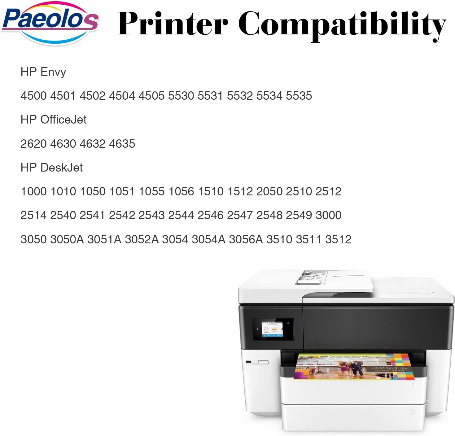 Remanufactured Ink Cartridges Replacements for HP 61 XL Work with Envy 4500 5530 OfficeJet 2620 4630 DeskJet 1000 1010 1050 1510 2050 2510 3000 3050