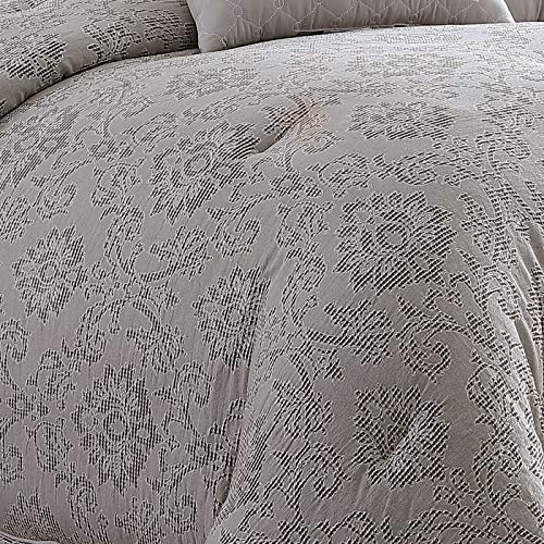 Riverbrook Home 100% Polyester Comforter Set, Queen, Hillcrest - Ivory/Gold, 9 Piece Set