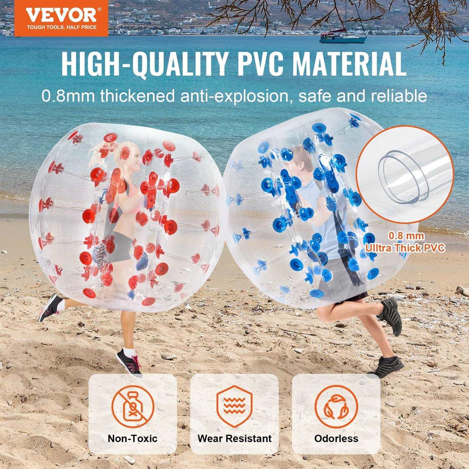 VEVOR 5 ft Inflatable Bumper Ball Sumo Zorb Balls - Sports Supplies Online Store