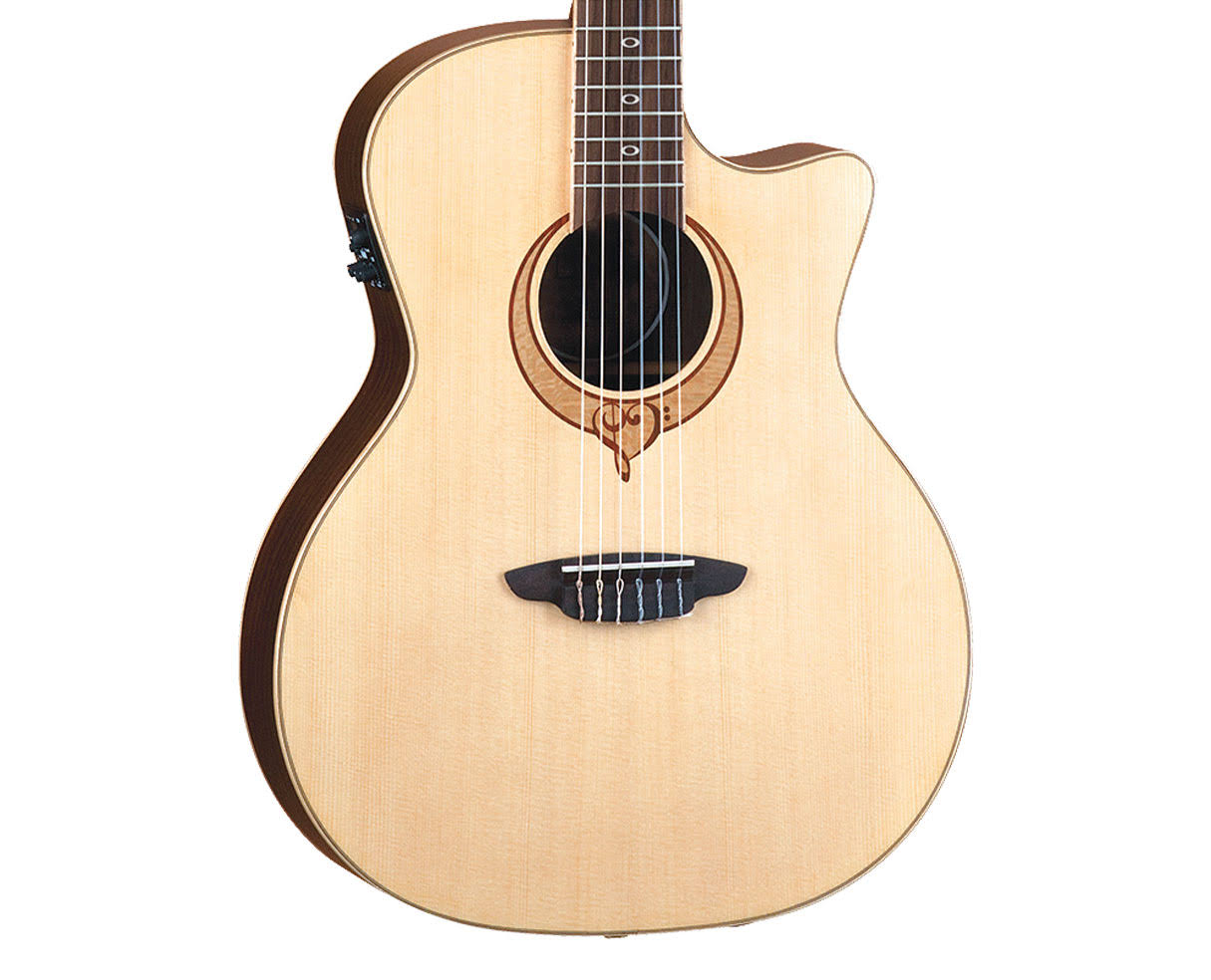 Luna Heartsong Nylon Select Top - USB Acoustic Guitar