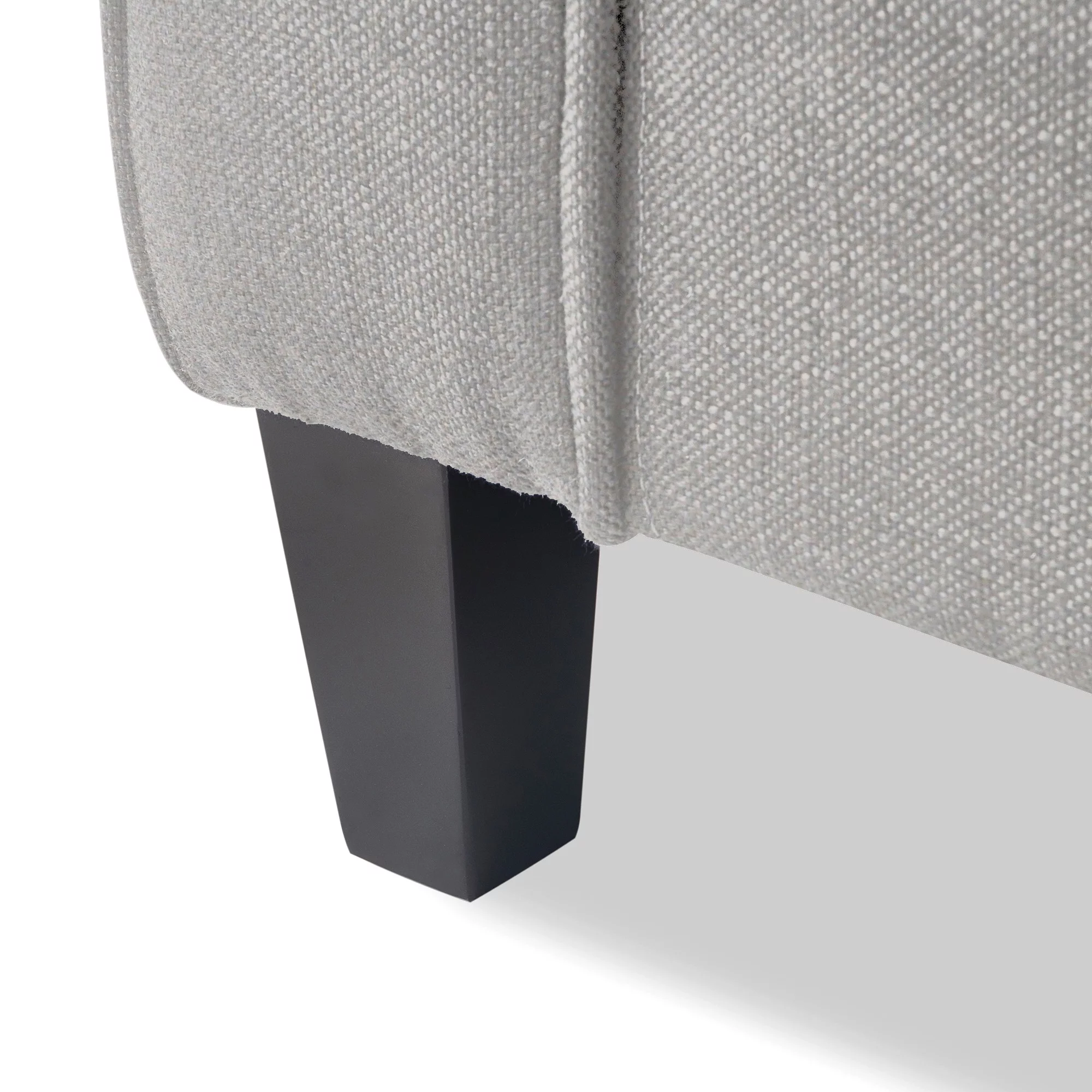 Serta Copenhagen Traditional Rolled Arm 73-inch Sofa, Pebble Gray Fabric